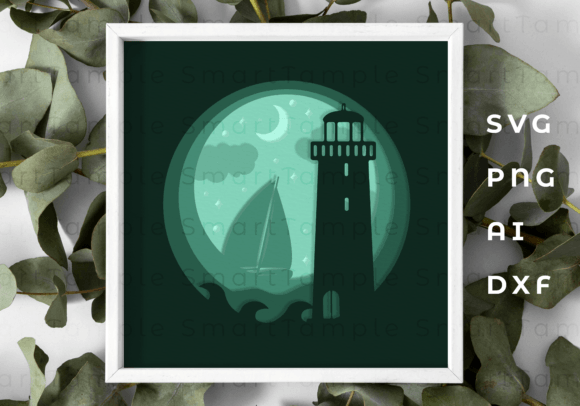 Download Lighthouse LightBox SVG, Cricut Cut File - Cricut cut file Collection