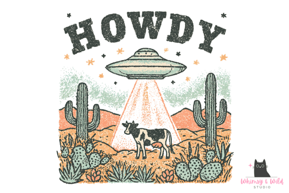 Download Alien Cow Abduction Western Clipart PNG - Abduction Collection