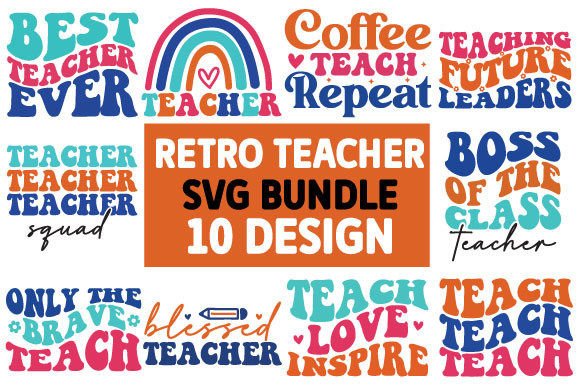 Download Retro Teacher SVG Bundle - Retro teacher svg bundle Collection