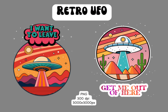 Download Retro UFO Alien Abduction PNGs - Abduction Collection